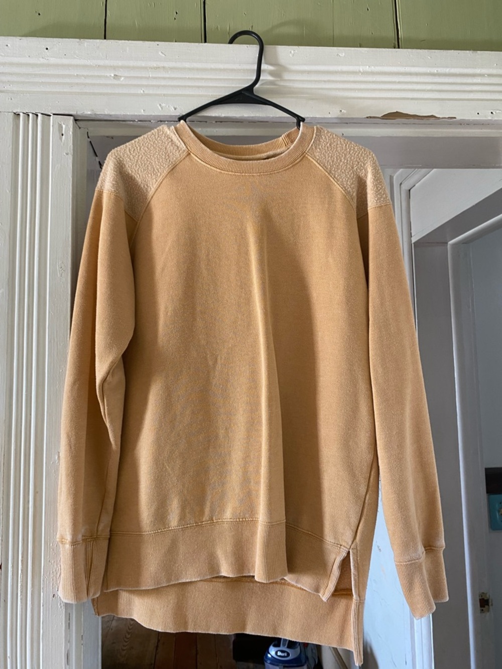 Women's Crewneck Sweatshirt in Light Tan